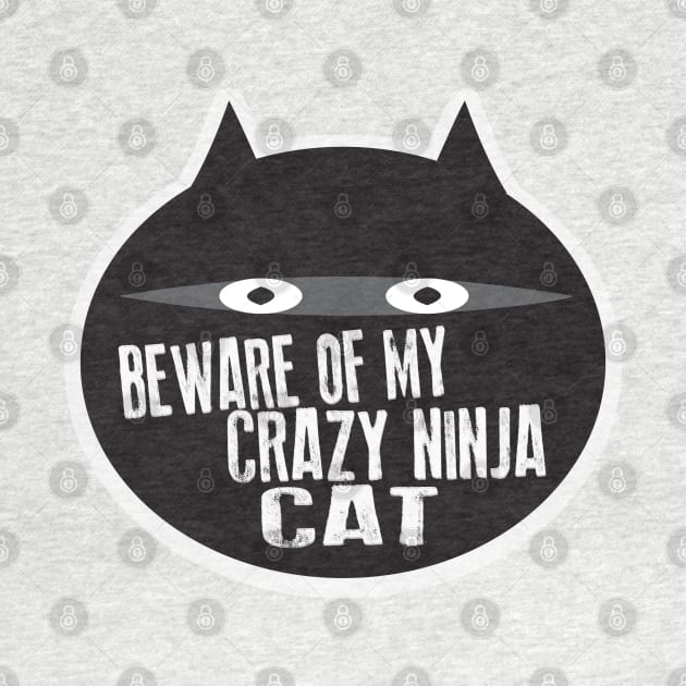 Beware of my Crazy Ninja Cat by Jitterfly